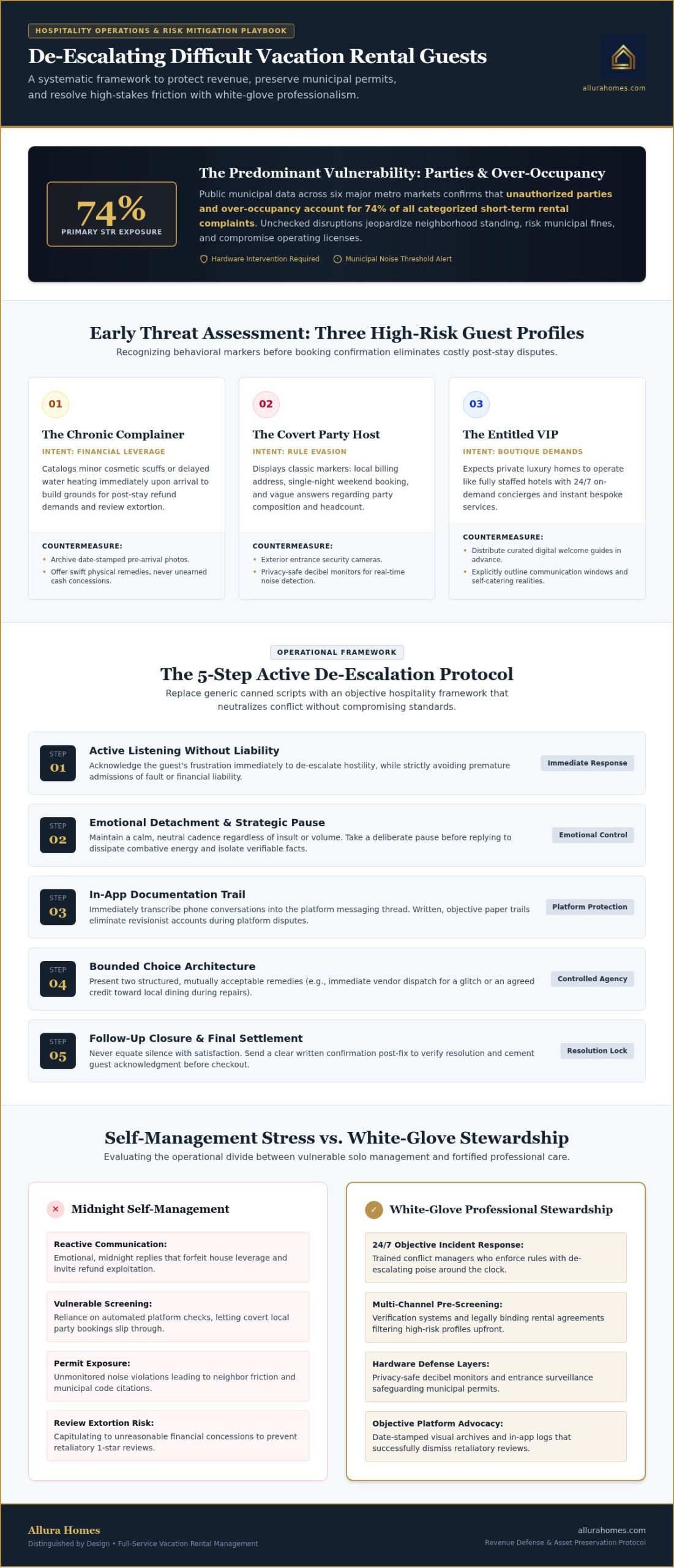 How to Handle Difficult Vacation Rental Guests: The 2026 Owner's Playbook